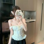 Women's Adjustable Spaghetti Strap Camisole Top with Lace Trim and Spliced Design