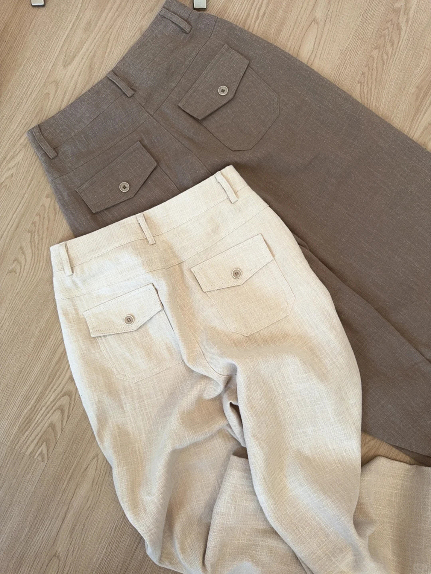 Women's High-End Cotton Linen Casual Pants Spring Summer 2026 New Loose Slimming Lightweight Straight Leg - Image 4