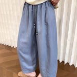 Women's Summer Linen Wide-Leg Pants - High Waist Loose Fit