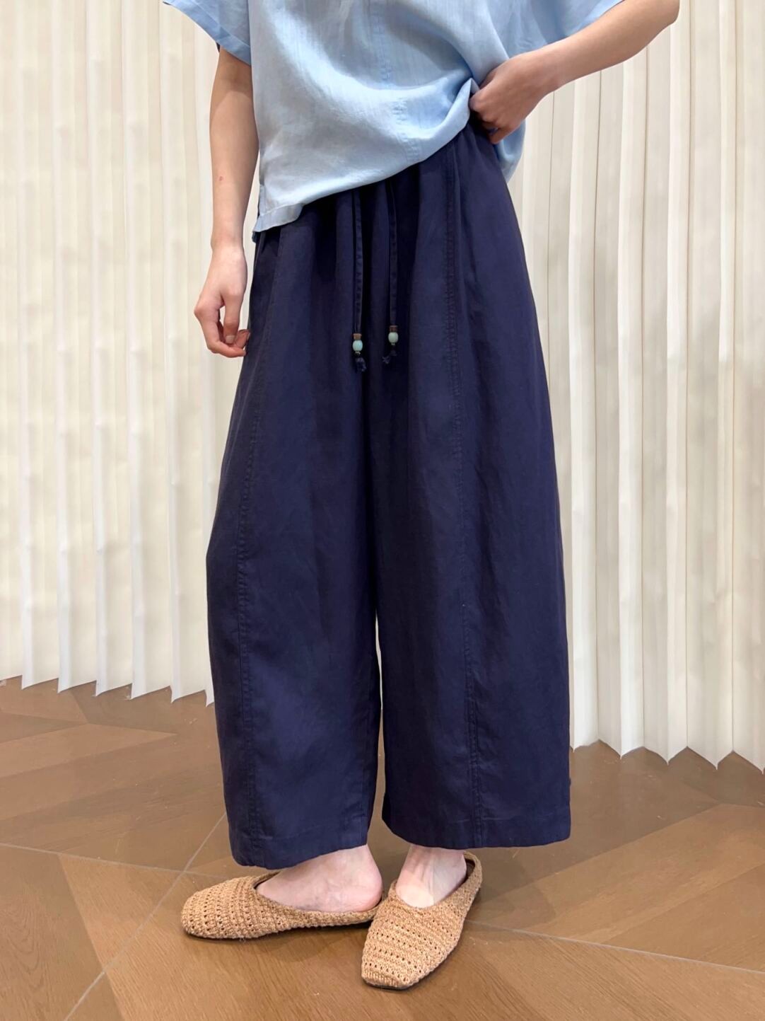 Women's Summer Linen Wide-Leg Pants - High Waist Loose Fit - Image 4