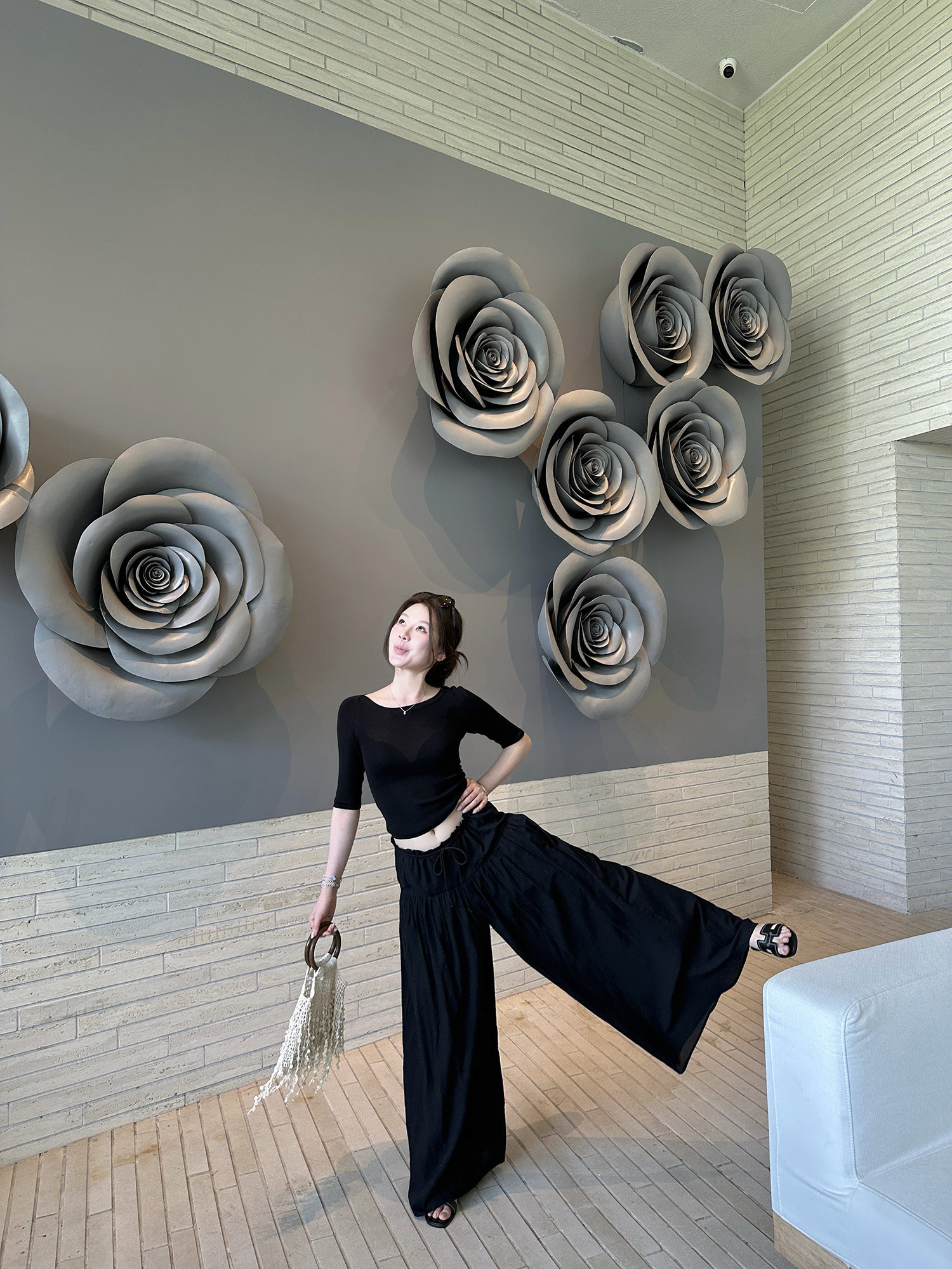 Lightweight 100% Cotton Draped Relaxed Casual Wide-Leg Pants for Women Summer Pleated Slimming Straight-Leg Trousers - Image 3