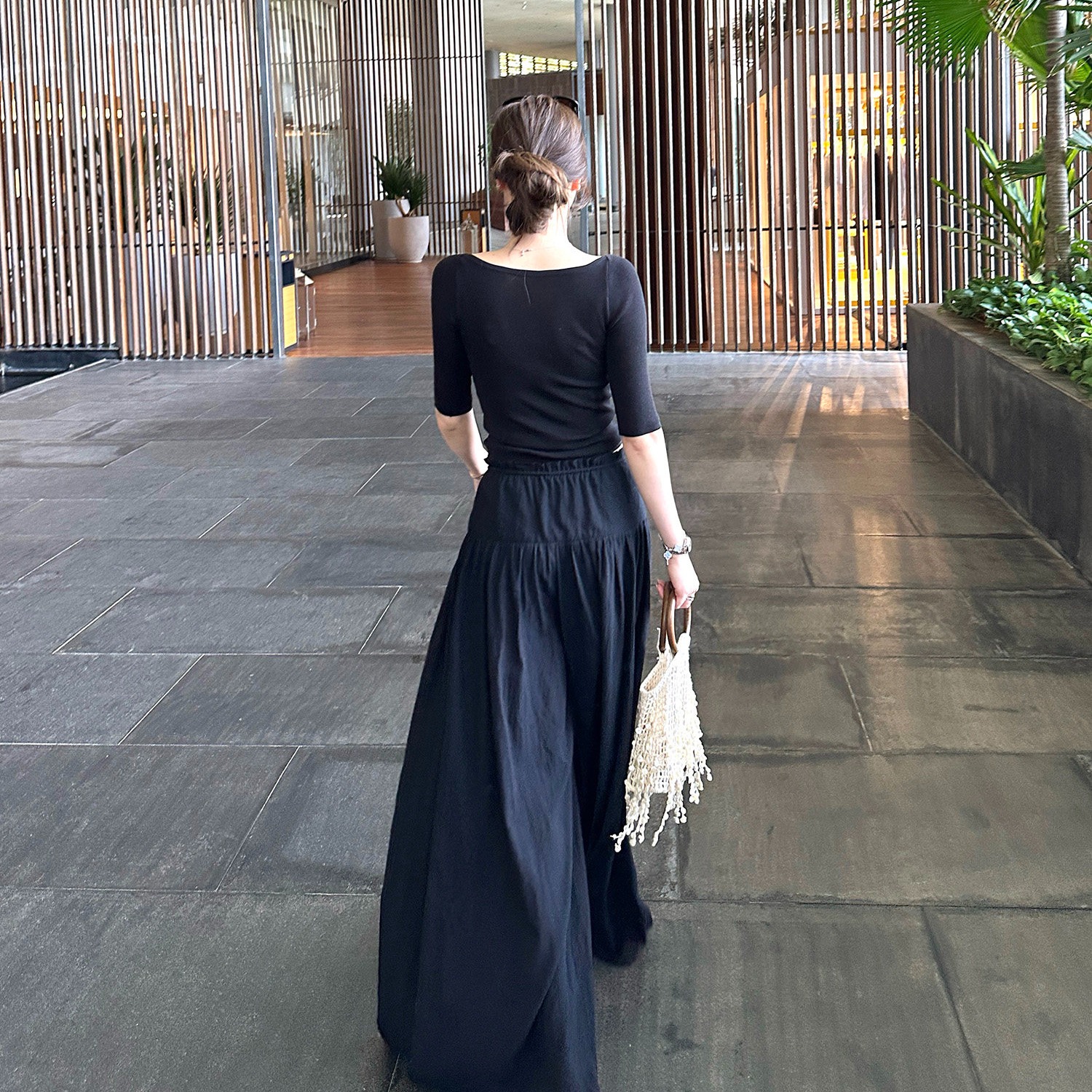 Lightweight 100% Cotton Draped Relaxed Casual Wide-Leg Pants for Women Summer Pleated Slimming Straight-Leg Trousers - Image 5